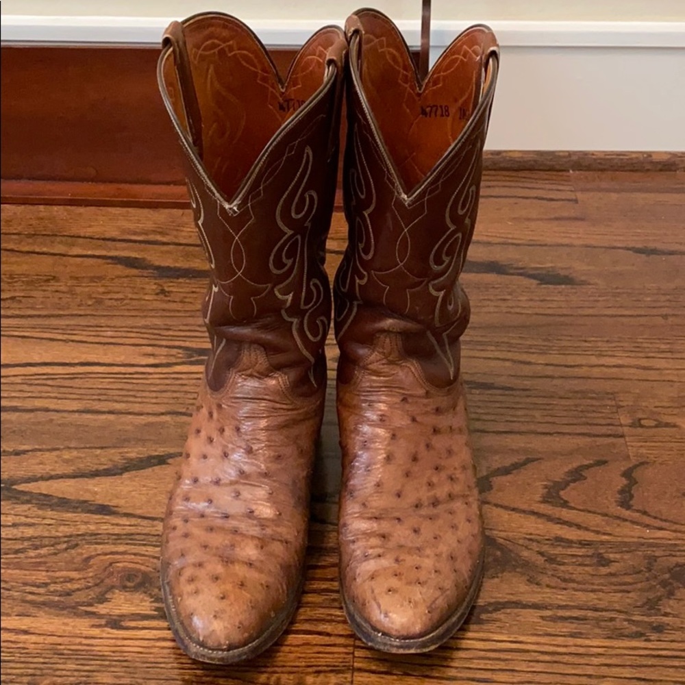 Lucchese Ostrich Boots - Men’s 10.5 B